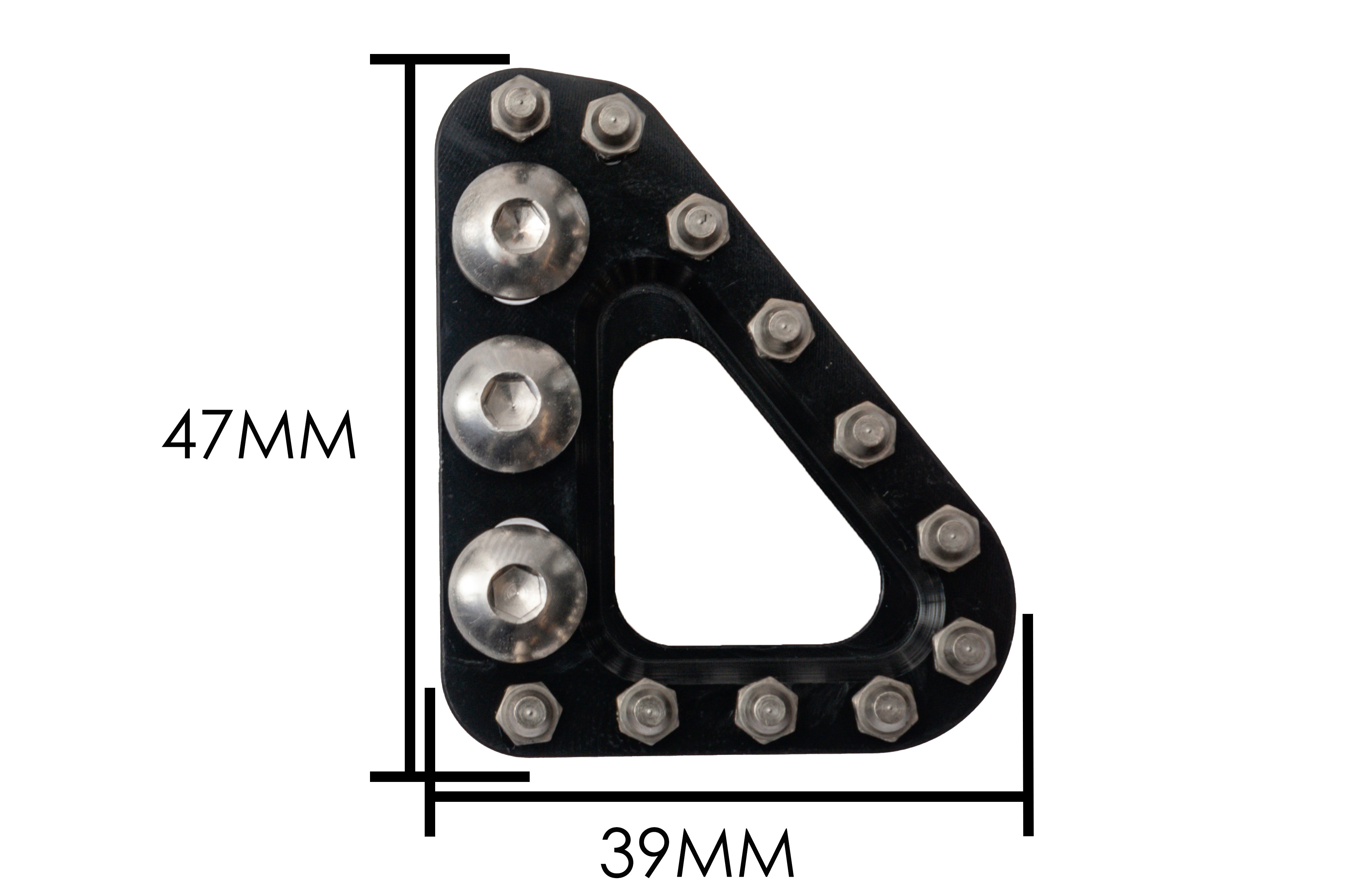 AS3 Performance Orange Oversized Adjustable Rear Brake Pedal Tip
