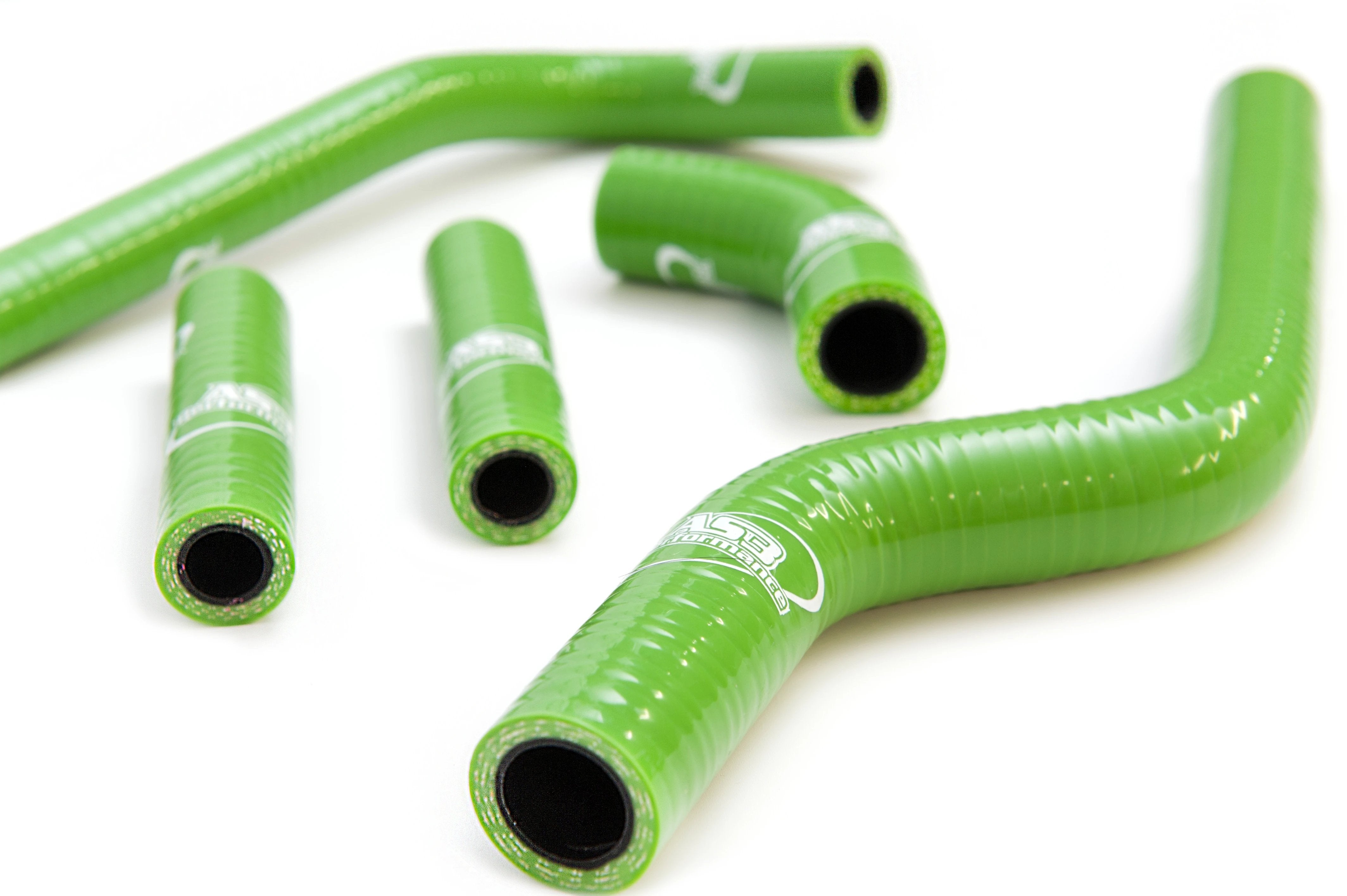 2005 Kawasaki KX 250 F AS3 Performance Green Silicone Radiator Hoses