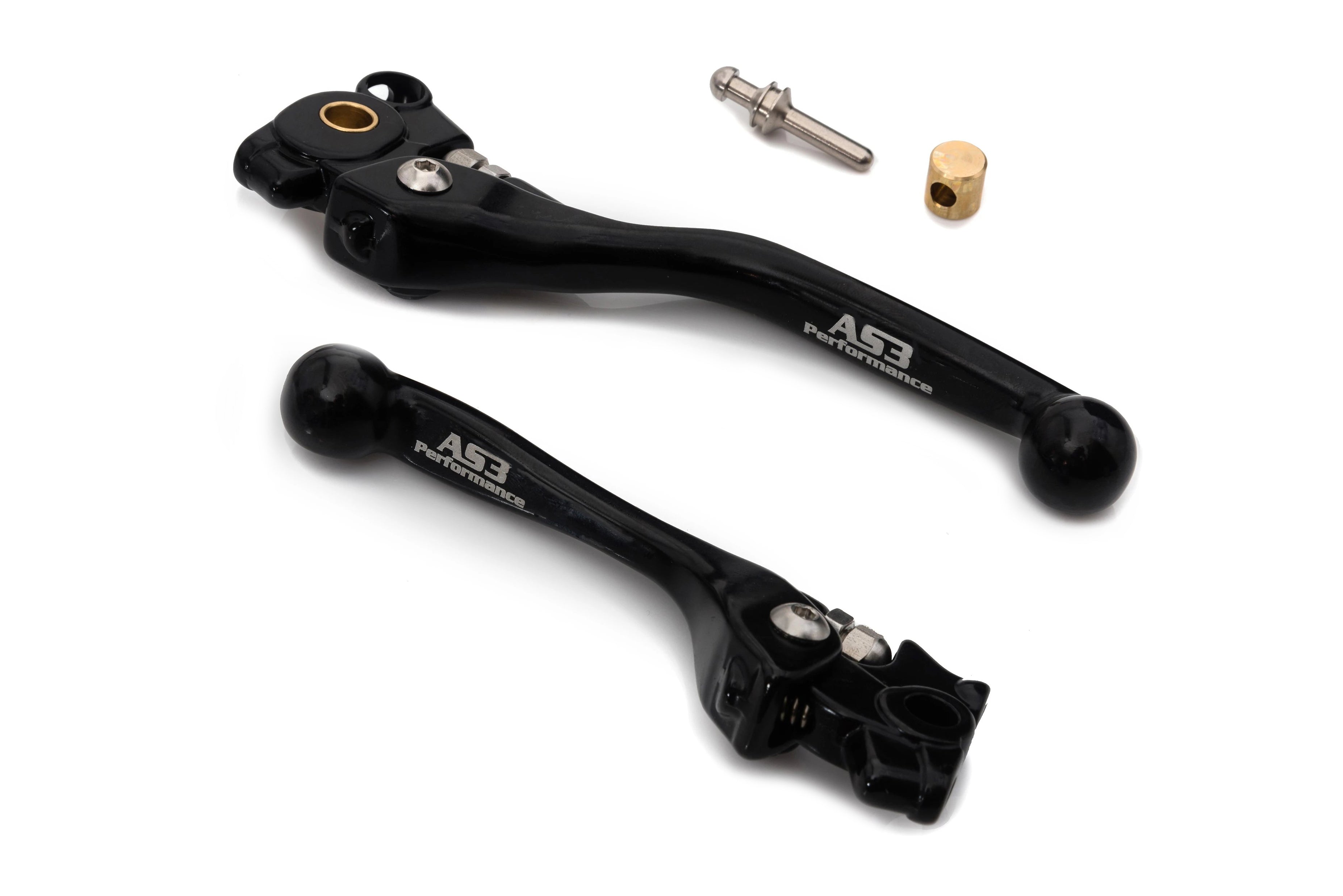 2019 - 2025 Kawasaki KX 250/450 AS3 Forged Black Front Brake & Clutch Levers