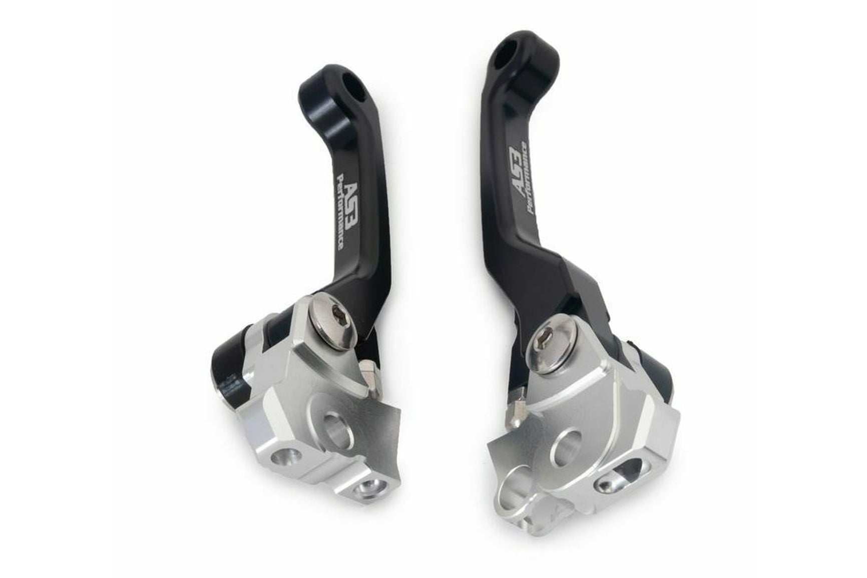 AS3 High - Performance Black Front Brake and Clutch Flexible and Adjustable Levers for Kawasaki KX 250 (2021 - 2025) and KX 450 (2019 - 2023)