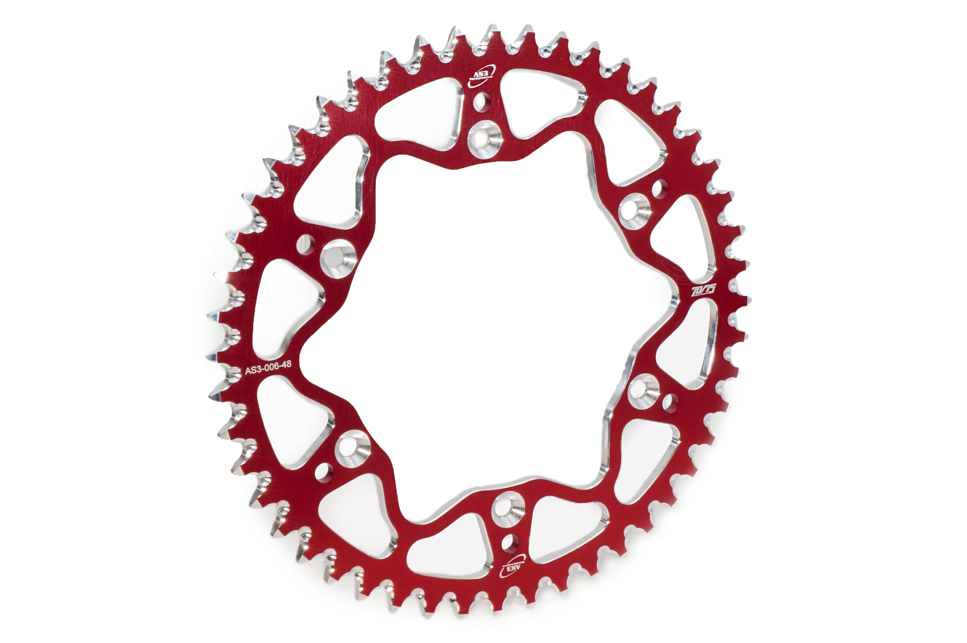 HONDA CR 125 250 500 CRF 250 450 230 XR 650 AS3 7075 ALUMINIUM REAR SPROCKET 50T RED