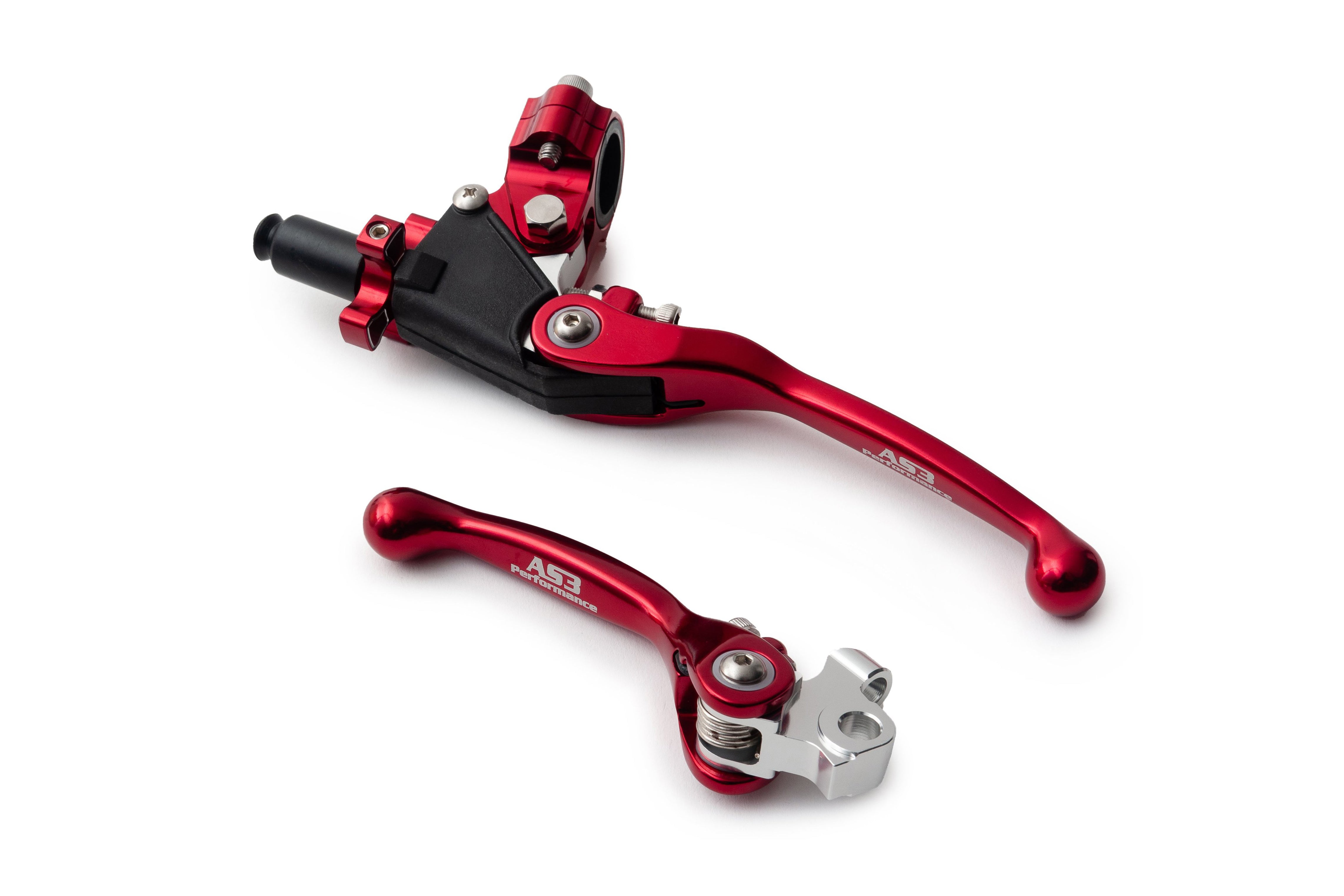 2013 - 2020 Kawasaki KX 250 F & 2013 - 2018 KX 450 F AS3 Factory Red Brake Clutch Flexi Levers