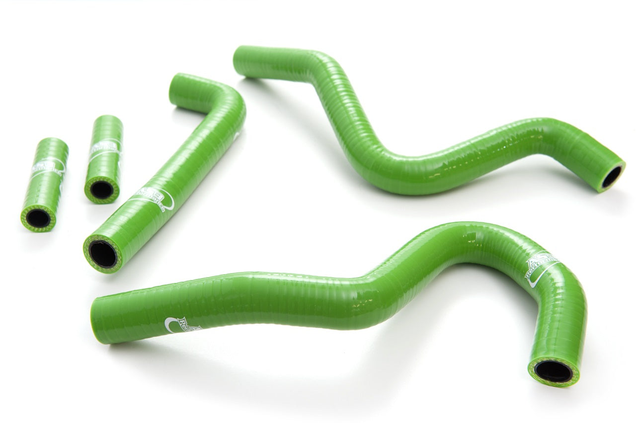 AS3 Performance High - Quality Green Silicone Radiator Hoses for 1994 - 2004 Kawasaki KX 250 Motorcycles