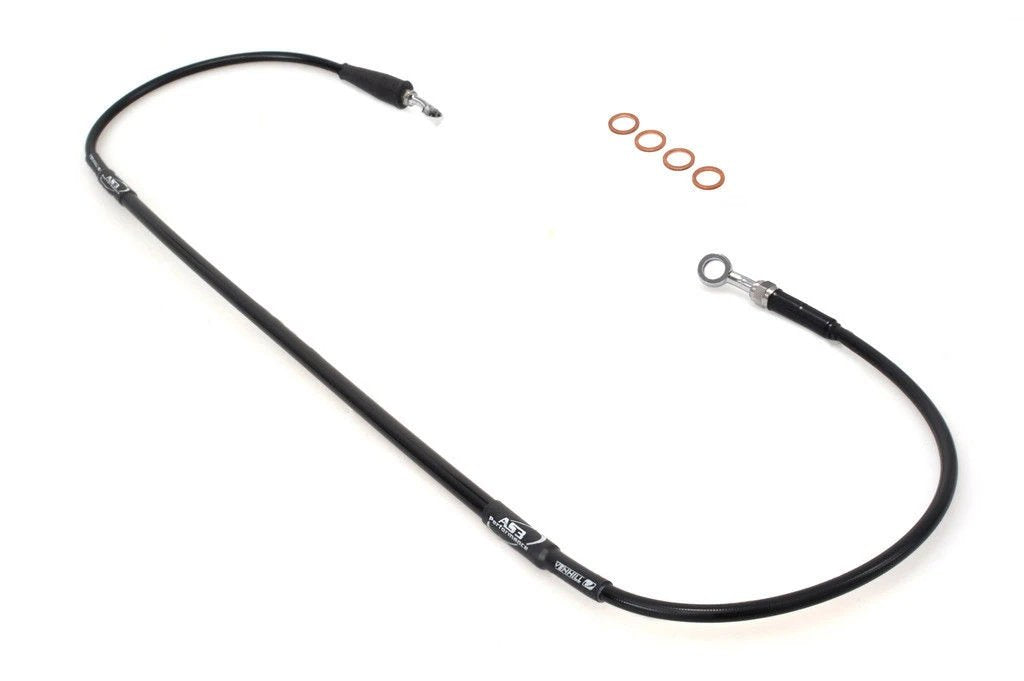 KAWASAKI KX 250 F KX 450 F 2006-2011 AS3 VENHILL FRONT BRAKE LINE HOSE BLACK