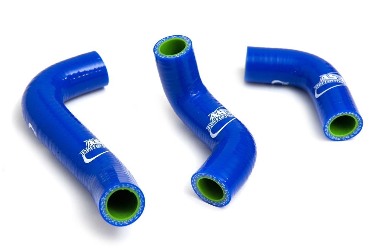 1985 - 2003 Kawasaki KX 60 AS3 High - Performance Blue Silicone Radiator Hoses