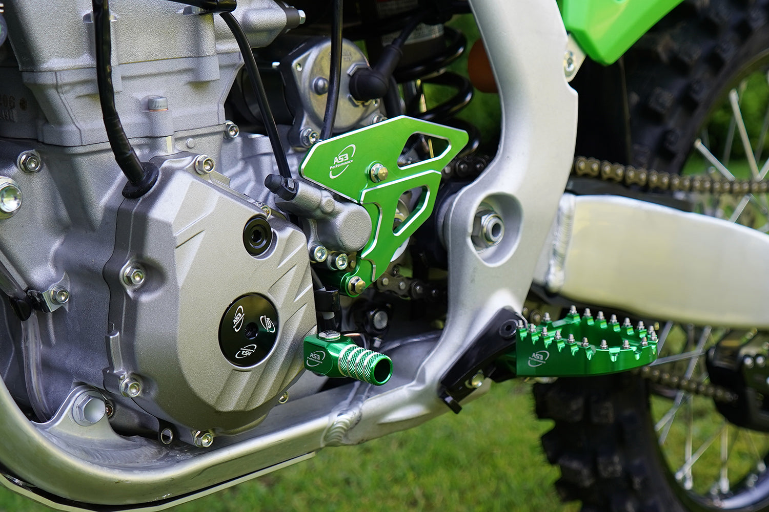 AS3 Performance Forged Aluminium Gear Change Lever Shifter for Kawasaki KX 250 F (2009 - 2025), KX 250 XC (2021), and KX 250 X (2022 - 2025)