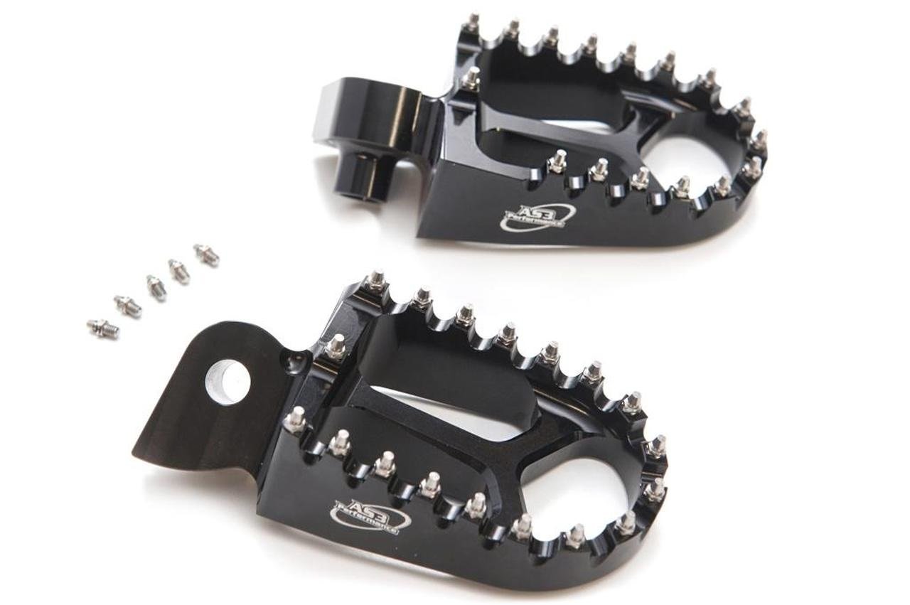 2021 - 2025 FANTIC XX 125 & XX 250 AS3 RACING SERIES BLACK WIDE FOOT PEGS