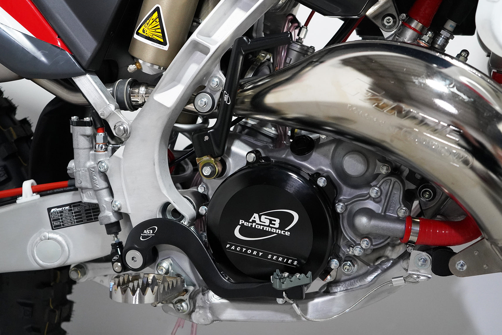 FANTIC XX 125 (2021 - 2025) and Fantic XE 125 (2021 - 2024) AS3 Performance Kick Start Starter Lever in Stylish Black
