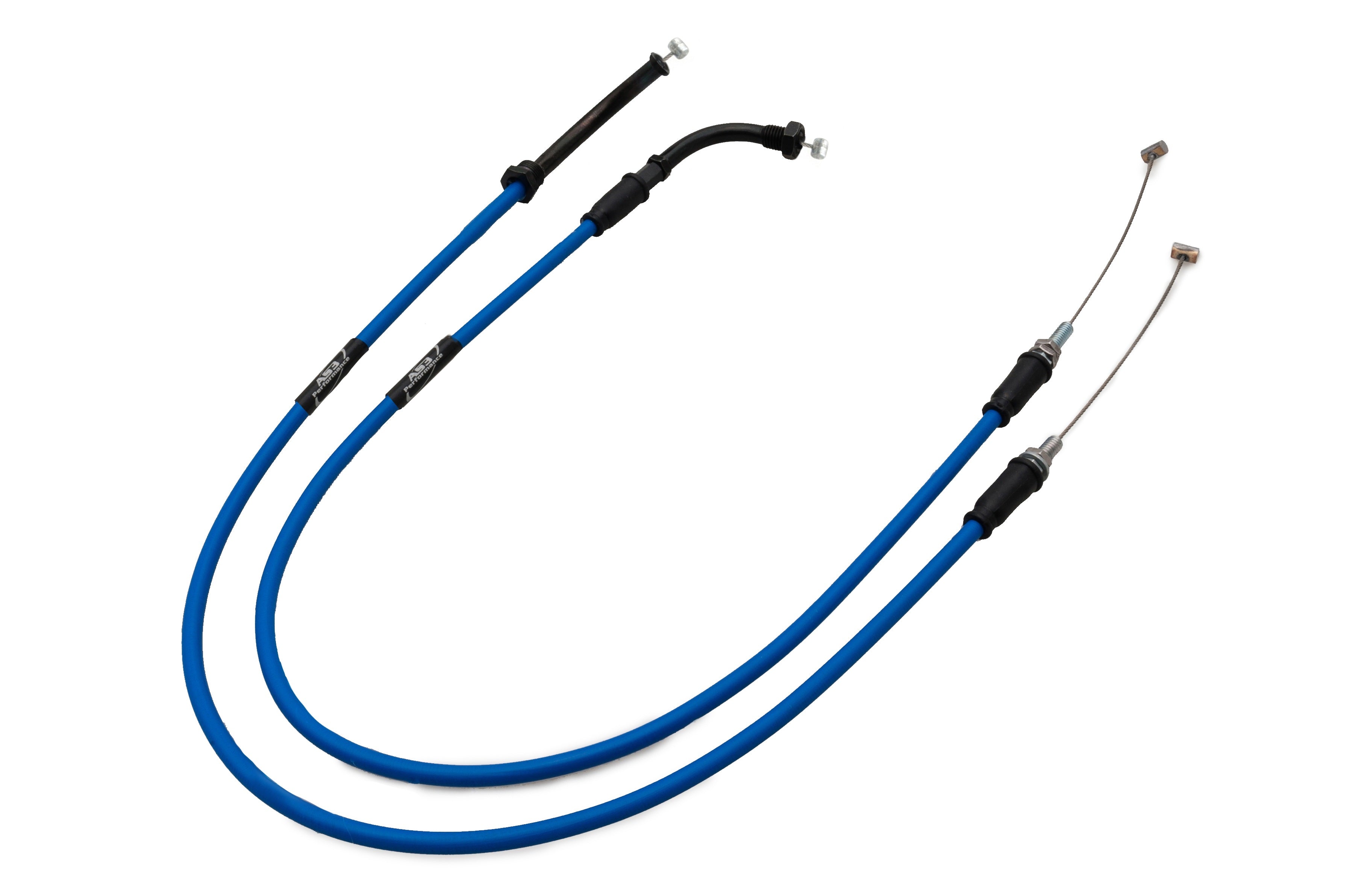 APRILIA RSV4 1000 R (2009 - 2014), RSV4 1000 RR (2015 - 2016), SBK FACTORY (2009 - 2013), SBK RACING (2013 - 2016) Compatible AS3 Venhill Featherlight Blue Throttle Cables for Enhanced Motorcycle Performance
