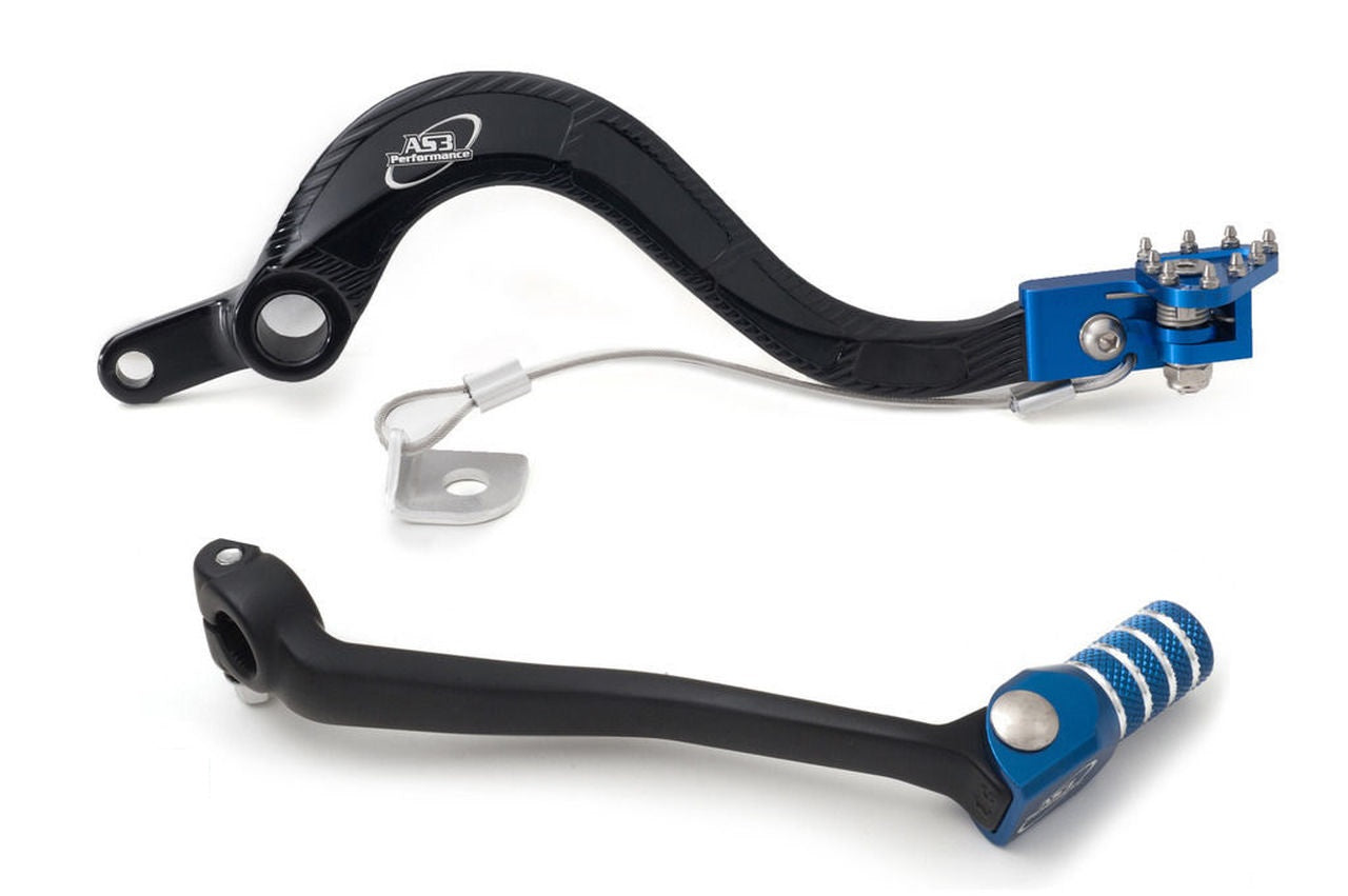 2006 - 2008 Kawasaki KX 450 F AS3 Blue Forged Gear Lever & Rear Brake Pedal Set