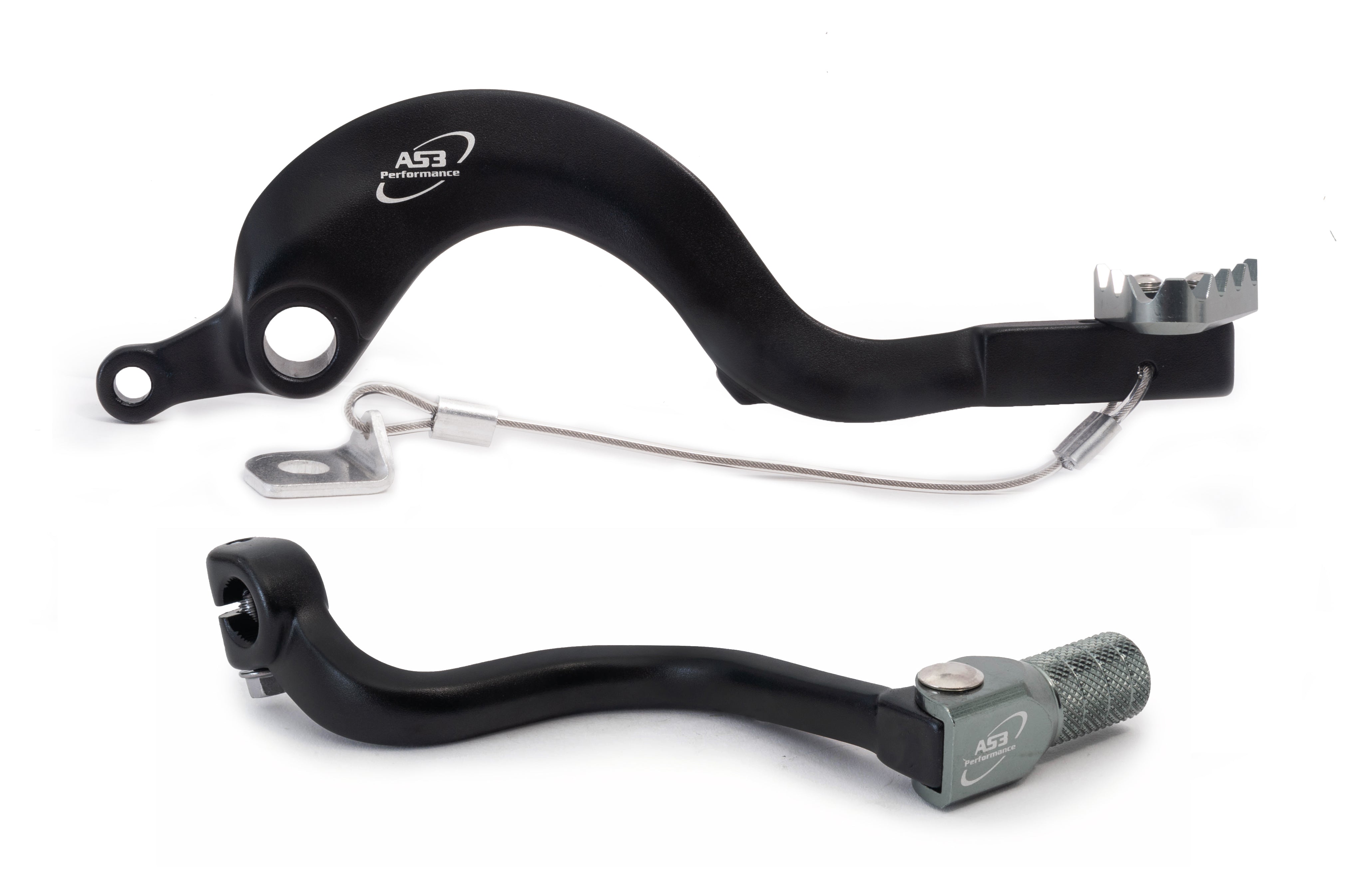 2005 - 2008 Kawasaki KX 250 AS3 Factory Forged Black Rear Brake Pedal & Gear Lever