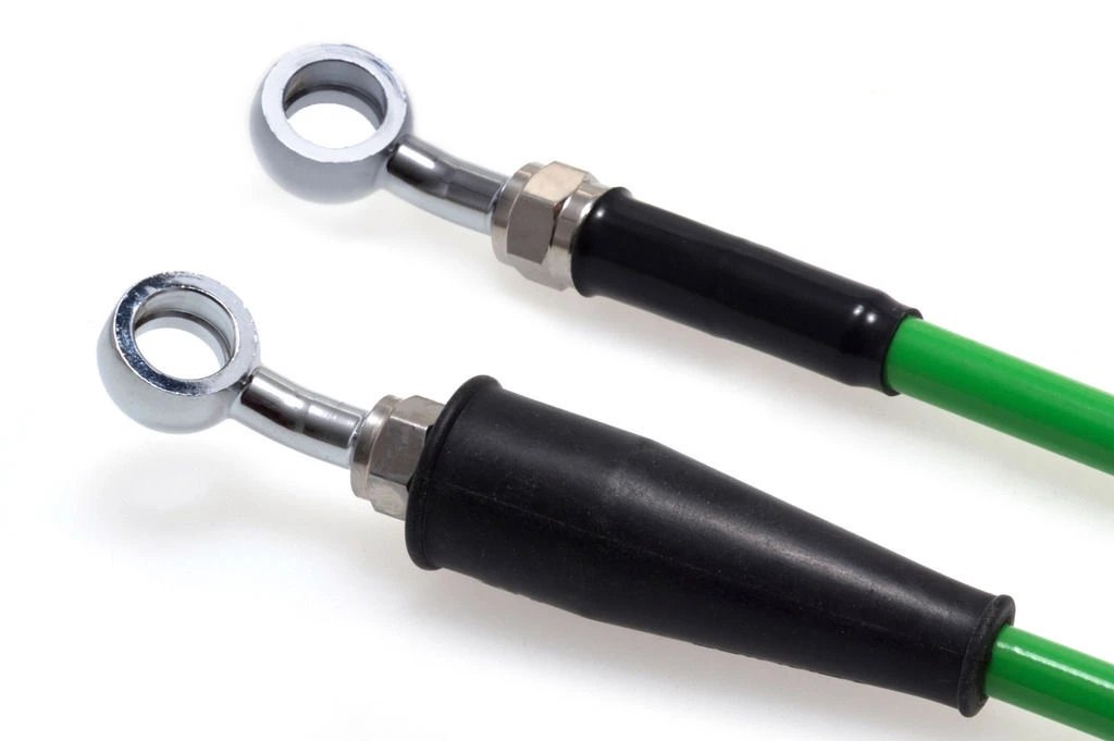 2014 - 2025 Kawasaki KX 85/100/112 AS3 Venhill Green Braided Front Brake Line Hose