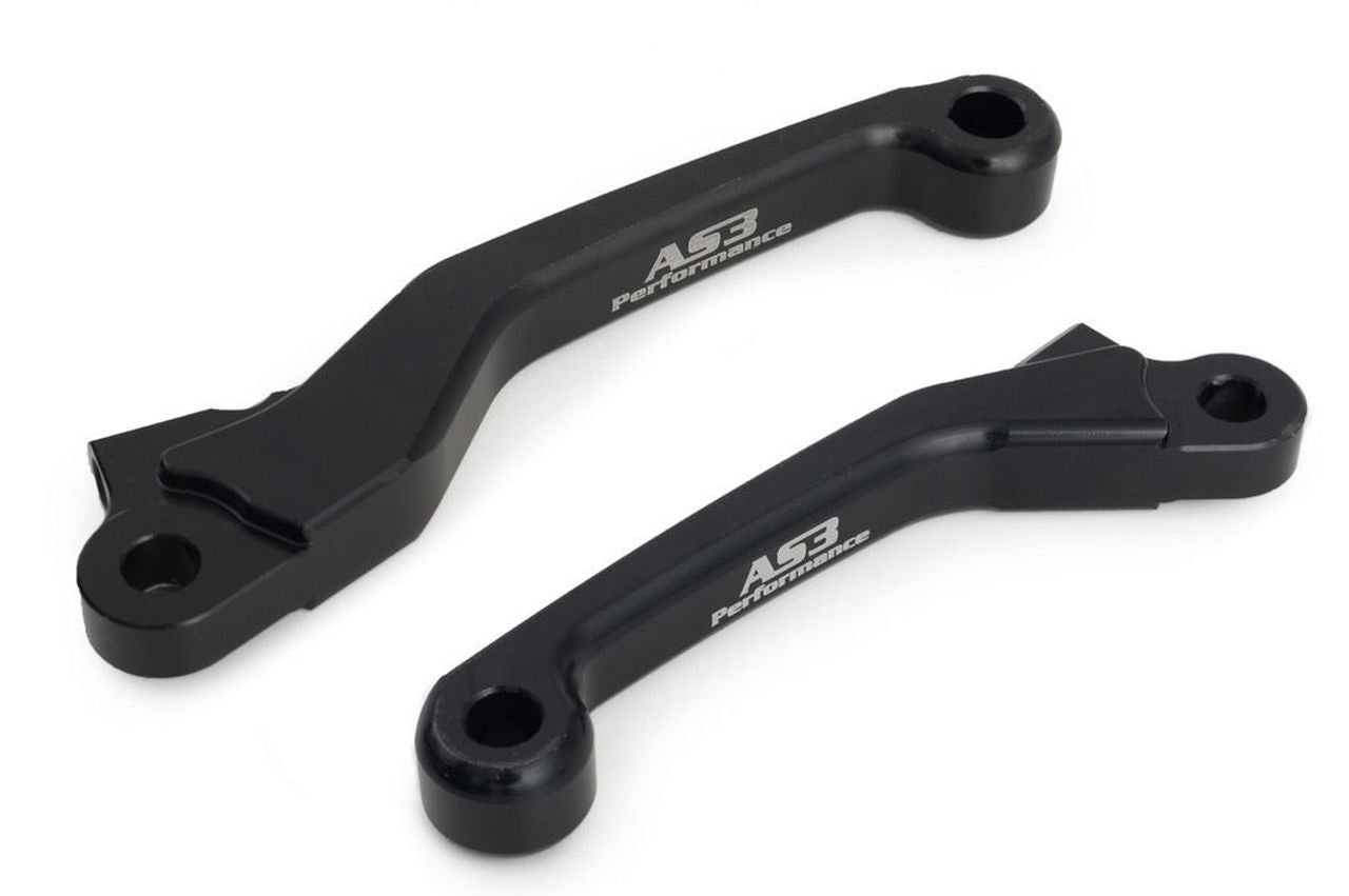 High - Quality AS3 Performance Front Brake and Clutch Replacement Flexi Pivot Levers in Black Color
