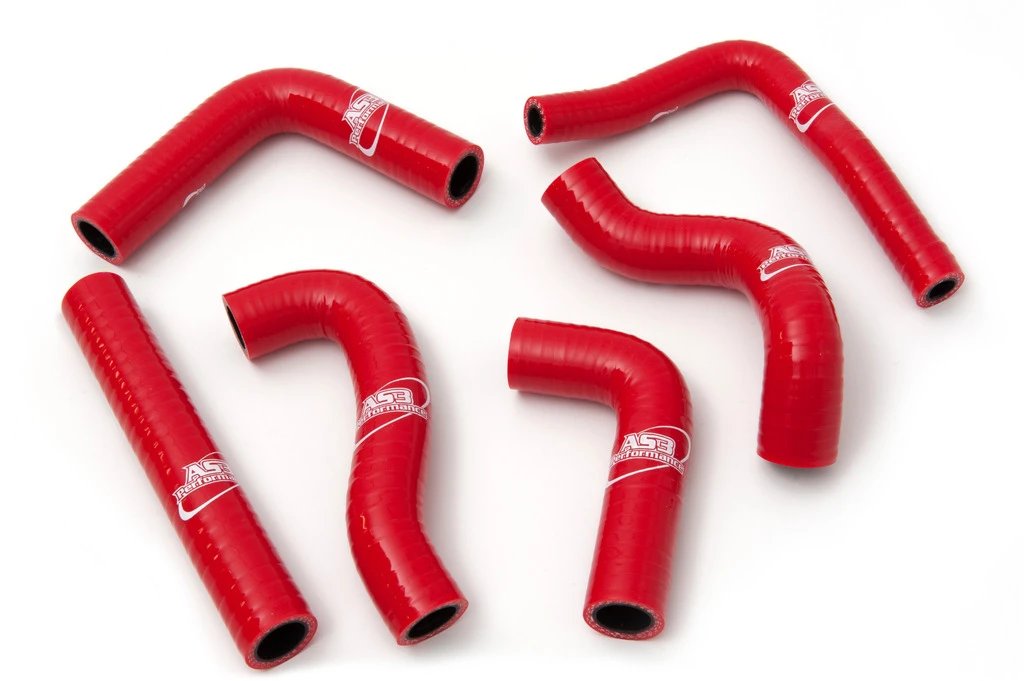 AS3 Performance Red Silicone Radiator Hoses for 2013 - 2015 Beta 250 RR and 300 RR Motorcycles